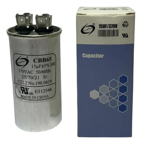 comprar Capacitor Aire Acondicionado 15uf \u002F 370v Redondo