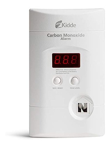 Detector De Alarma De Monoxido De Carbono Ac / Dc Plug-in K