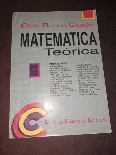 Matemática Teórica Cbc D1