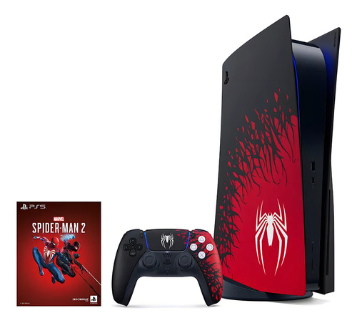 Ps5 Sony Edição Especial Spider Man 2 Cor Preto