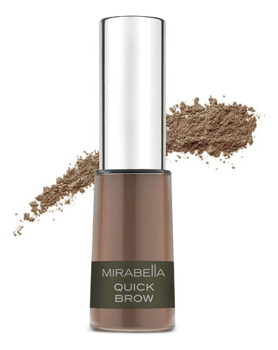 Mirabella Beauty Quick Brow, Medio/oscuro - Relleno En Polvo