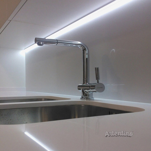 Imagen 8 de 10 de Luz Led 100cm Aluminio Alacena Cocina Dimmer Touch Listo Uso