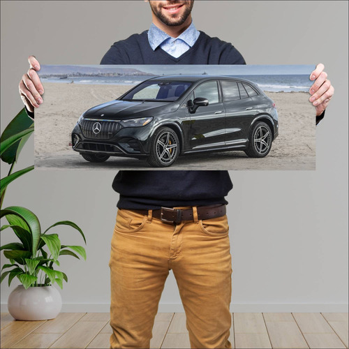 Cuadro 30x80cm Auto 2023 Mercedes Amg Eqe Suv Us 694