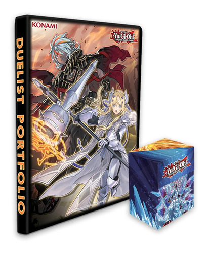 Kit Yugioh Albaz E Ecclesia Pasta Álbum P/ Cards + Deck Box