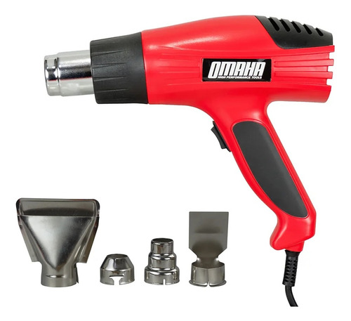 Pistola De Calor Con Accesorios Omaha Pk-1800 1800w
