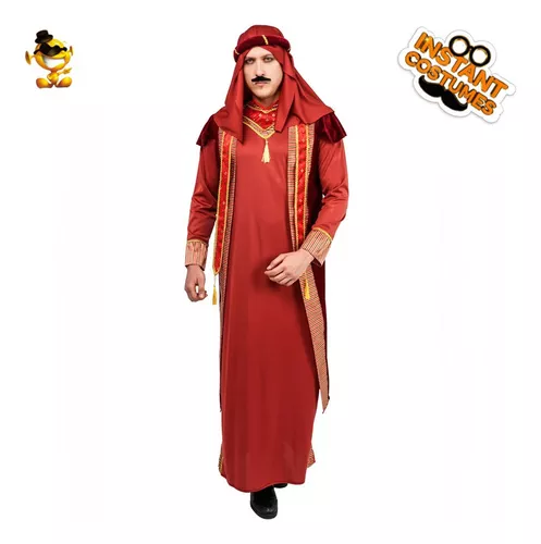 GENERICO Disfraz Jeque Arabe Hombre y Niños Halloween Tallas 4 al XL