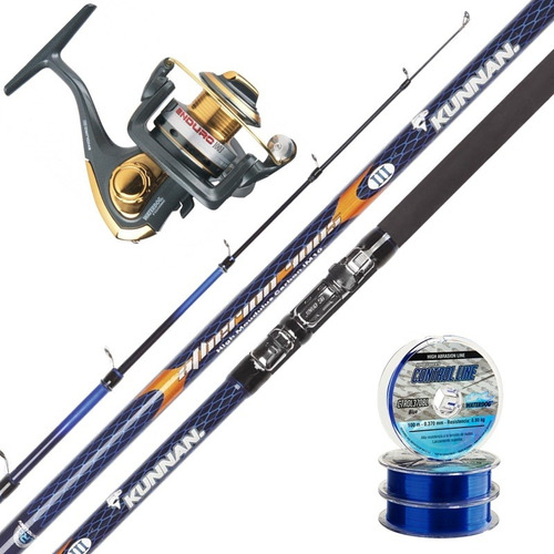 Equipo Pesca Pejerrey Reel Enduro 1003 + Caña Atherion 4.50m