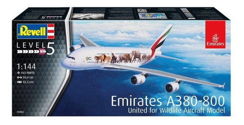 Maqueta Revell - Airbus A380 Emirates  Wild-life  - 1:144