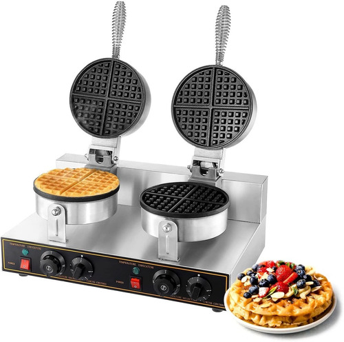 Maquina De Hacer Waffles Doble Comercial Dyna-living