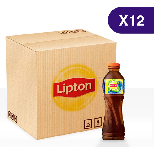 Lipton Té Frío Sabor A Limón 500 Ml. Caja De 12 Unidades.