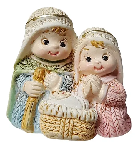 Pesebre Nacimineto Jesus Jose Maria Chico Souvenirs 4cm