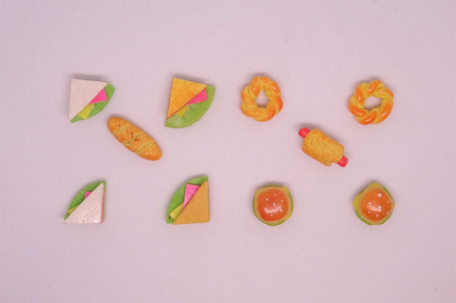 10 Pzs De Comida Miniatura Compatible Ternurines Calico C1 (Usado)