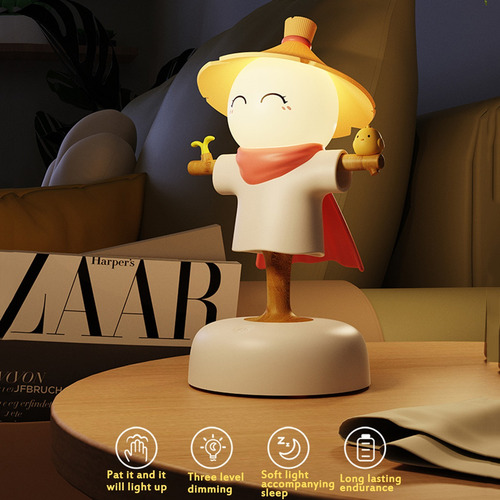 Luz Nocturna En Forma De Espantapájaros Usb Para Decoración