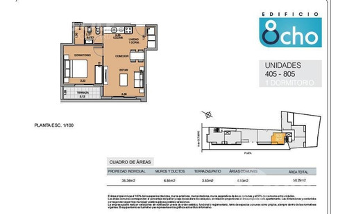 Vendo Apartamento 1 Dormitorio, Entrega 12/2021, La Blanqueada