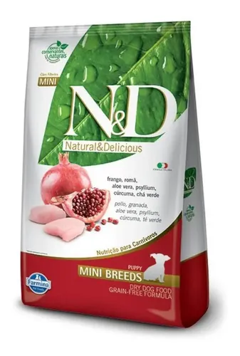 Farmina Ração Seca Cães Filhotes Raças Pequenas Grain Free Frango...
