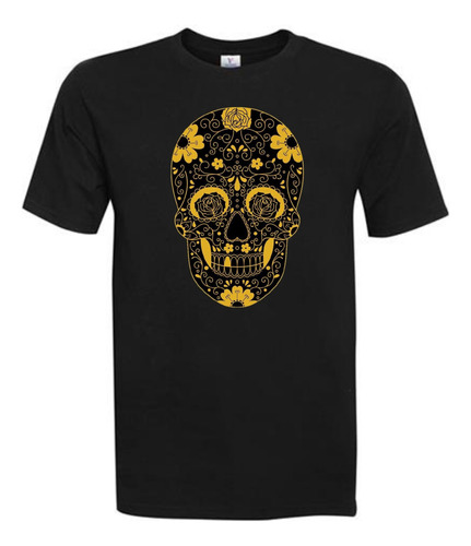 Polera Hombre - Calavera Mexicana- Diseño 01