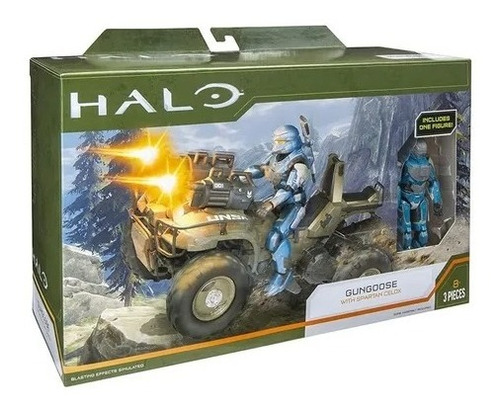 Halo Infinite Gungoose Con Figura Spartan Colección Premium 