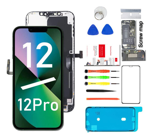 Para iPhone 12/12 Pro Pantalla Lcd De Repuesto De 6.1 Pulgad