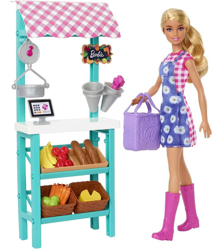 Barbie Muñeca Agricultora Famers Market Con Accesorios