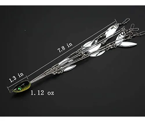Aparejo Alabama Para Pesca De Lubina, Cebo, 5 Brazos