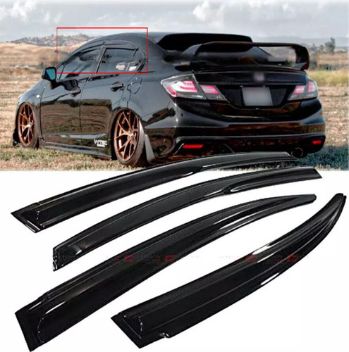 Juego Deflectores De Sol Honda Civic 2006-2011 4 Puertas