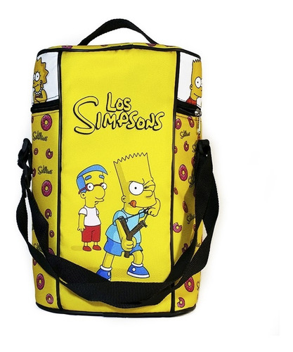 Imagen 6 de 7 de Equipo De Mate Madera Completo Los Simpsons Regalo Cuero