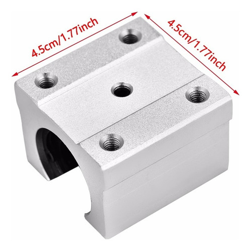 4pcs Sbr16uu 16mm Bloque De Rodamientos De Movimiento Lineal