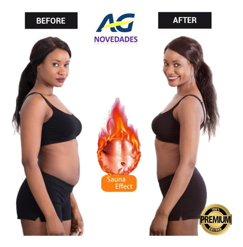 Faja Termica Reductora Compresion Sauna Neoprene Agnovedades
