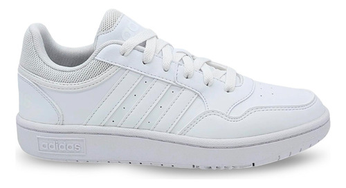 Tenis Casual adidas Hoops 3.0 K Cómodo Blanco