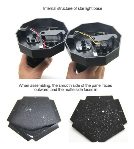 Colorido Estrellado Proyector Led Magia Noche Lámpara