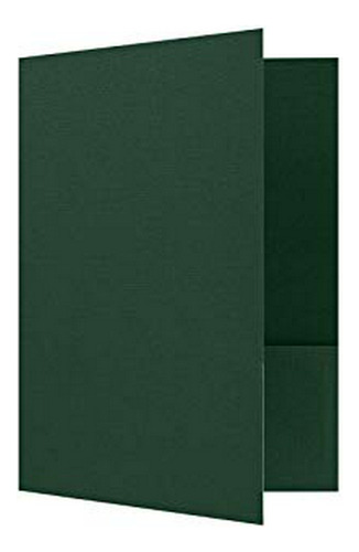 Carpeta Presentación  2 Bolsillos Verde Lin, 100lb. Cover, 2