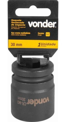 Soquete Sextavado De Impacto Encaixe 3/4  30mm Vonder