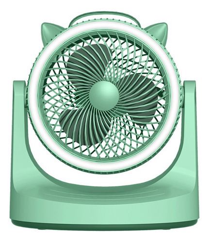 Ventilador De Mesa Escritorio Usb Portátil 27 Cm Verde Verde Plástico 3