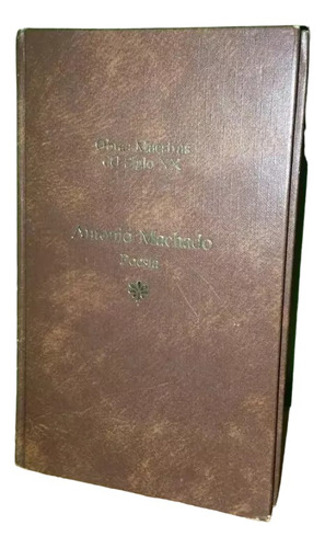 Libro, Antonio Machado Poesía, Tapa Dura.