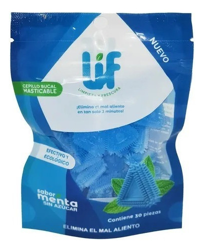 Lif Cepillo Bucal Masticable Pouch Resellable 30 Unidades