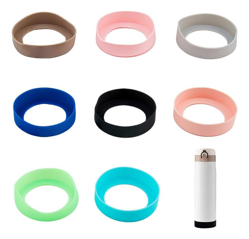 10 Unidades De 10 Colores De Silicona Botellas De Agua Cubie
