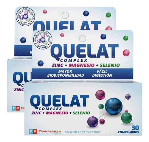 Quelat Complex Promo X60 Comp. Zinc + Magnesio + Selenio 