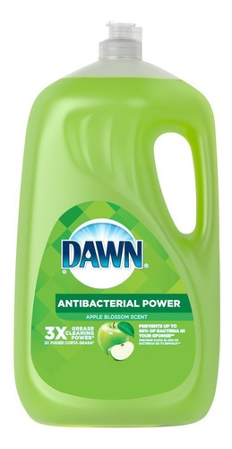 Lavatrastes Dawn Antibacterial Ultra 2x Líquido Manzana En Botella 2600 ml