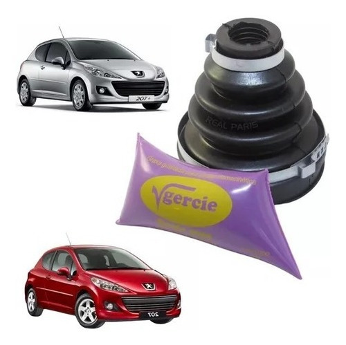 Coifa Homocinetica Cambio Peugeot 206 207 C3 Eixo Fino