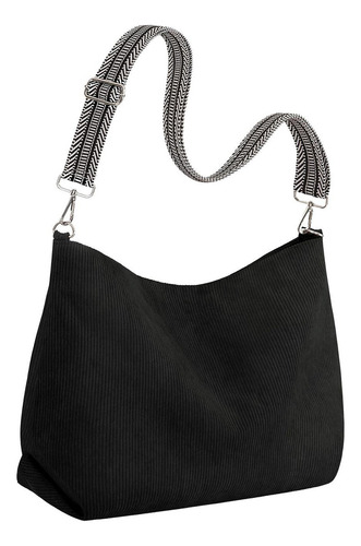 Bolso De Hombro Para Mujer, Elegante, Portátil, De Pana,