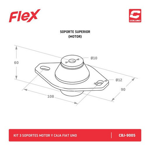 Soportes Motor Y Caja Flex Elastom Fiat 1 Faster Full