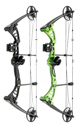 Arco Compuesto Man Kung Aurora 50 Lb Verde Diestro