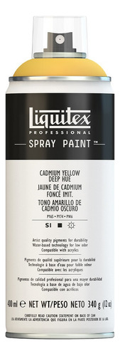 Tinta Acrílica Spray Liquitex 400ml 0163 Cadmiun Yellow Deep