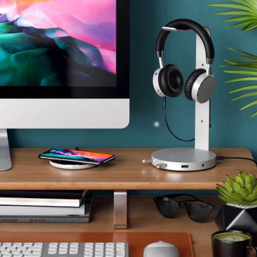 Soporte Aluminio Para Auriculares Usb 3.0 Satechi Original