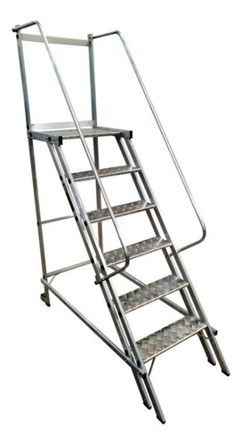 Escada Plataforma Trepadeira 5 Degraus 1,50m Escaleve