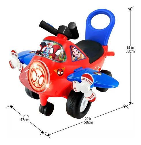 Avion Montable Infantil Del Hombre Araña