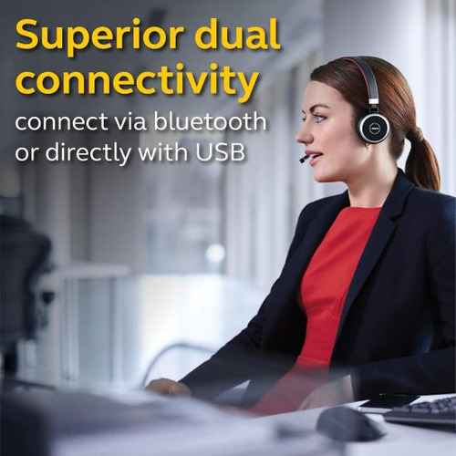 Auricular Inalámbrico Jabra Evolve 65 Ms: Estéreo Y Mic