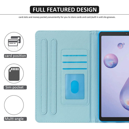 Samsung Galaxy Tab A Dteck Slim Folio Stand Premium Pu Case