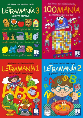 Letramania 1-2-3 Y 100mania Combo Libros De Kel