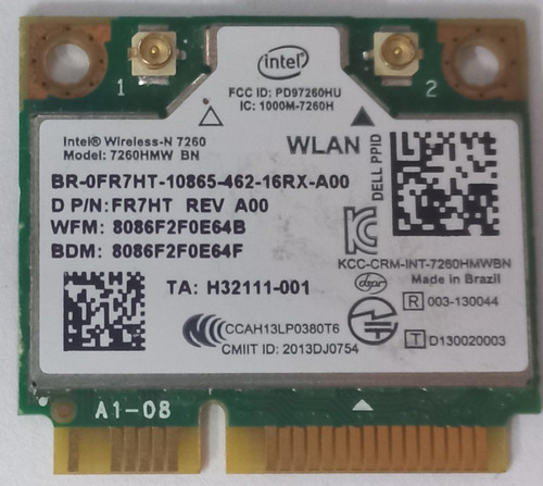 Placa Wireless Intel 7260hmw